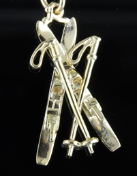 Skis and Poles Charm